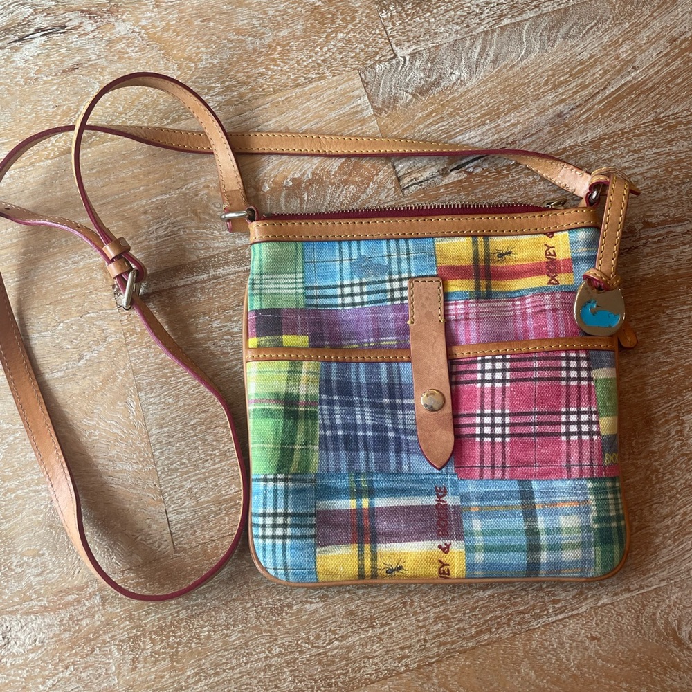 Dooney and Bourke VTG madras plaid purse!
